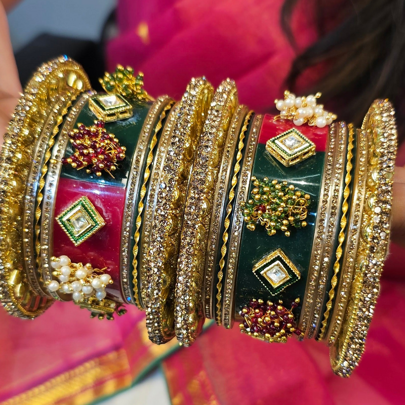 Rajwadi Bangle Set