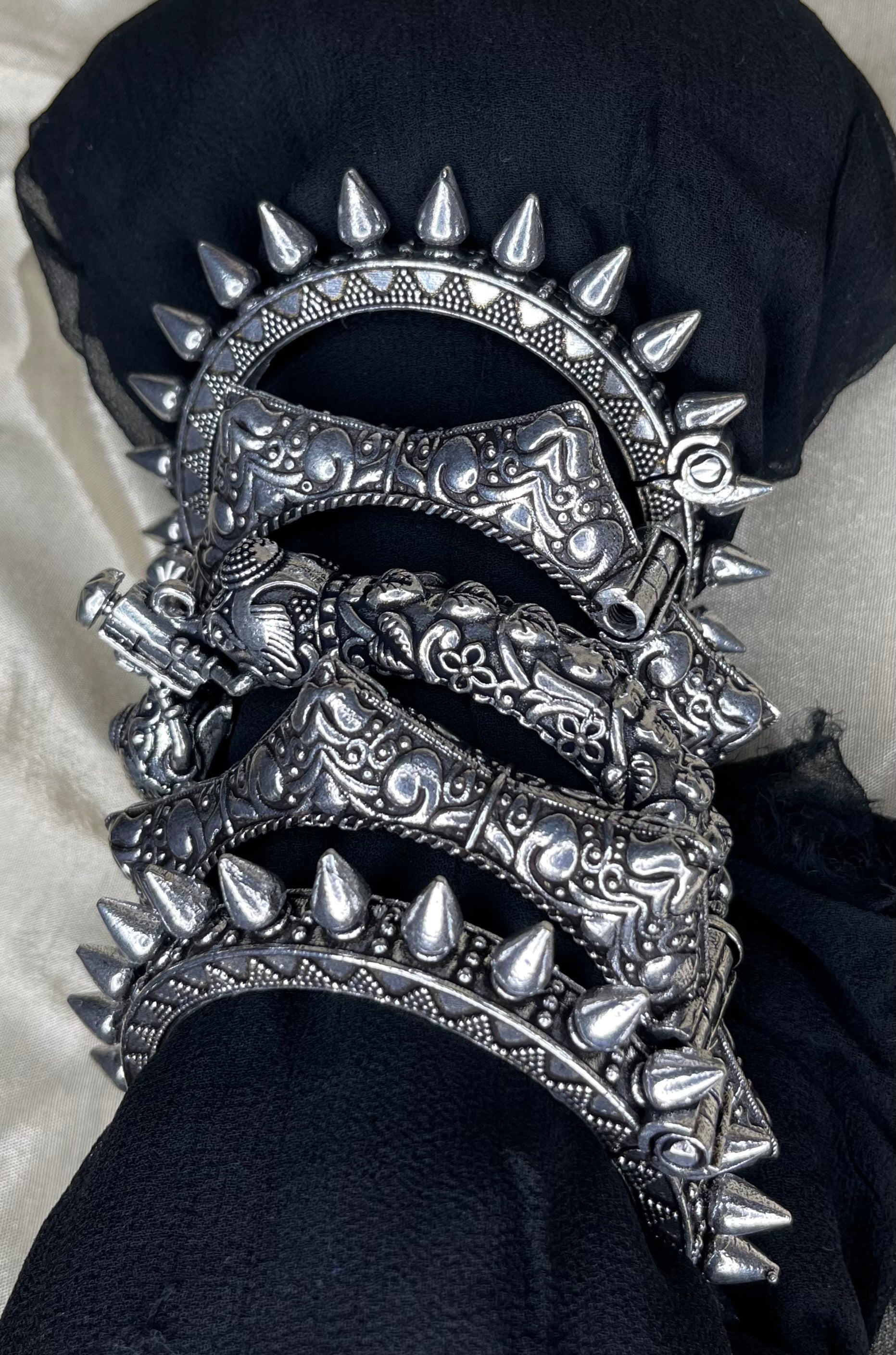 Silver Replica Kada Stack 5