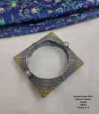 Rectangle Oxidized Kada