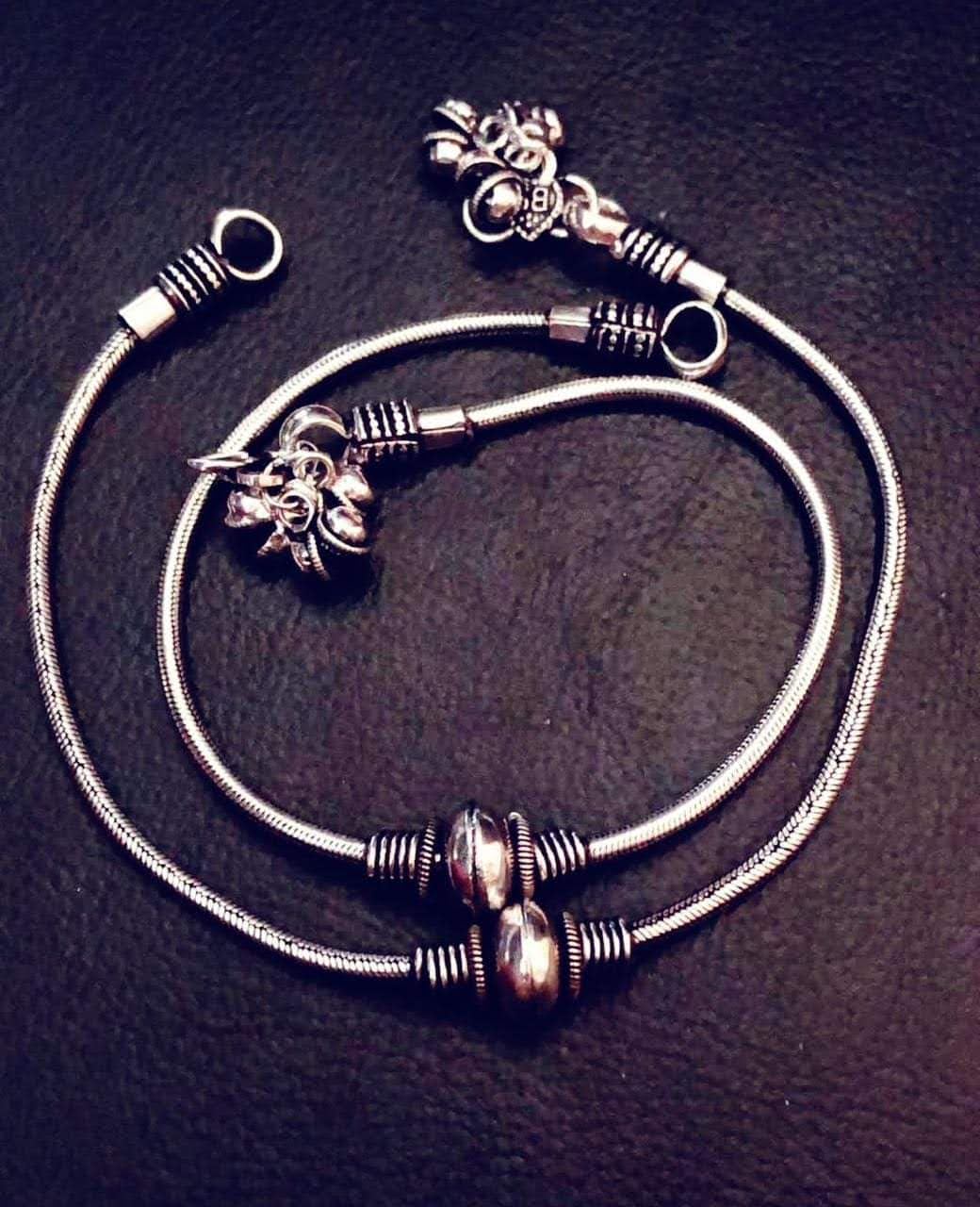 Oxidized Anklets