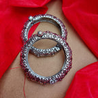 Floral Oxidized Kada