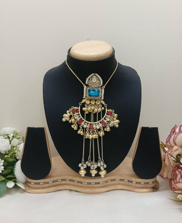 Chandbali Kashmiri Necklace