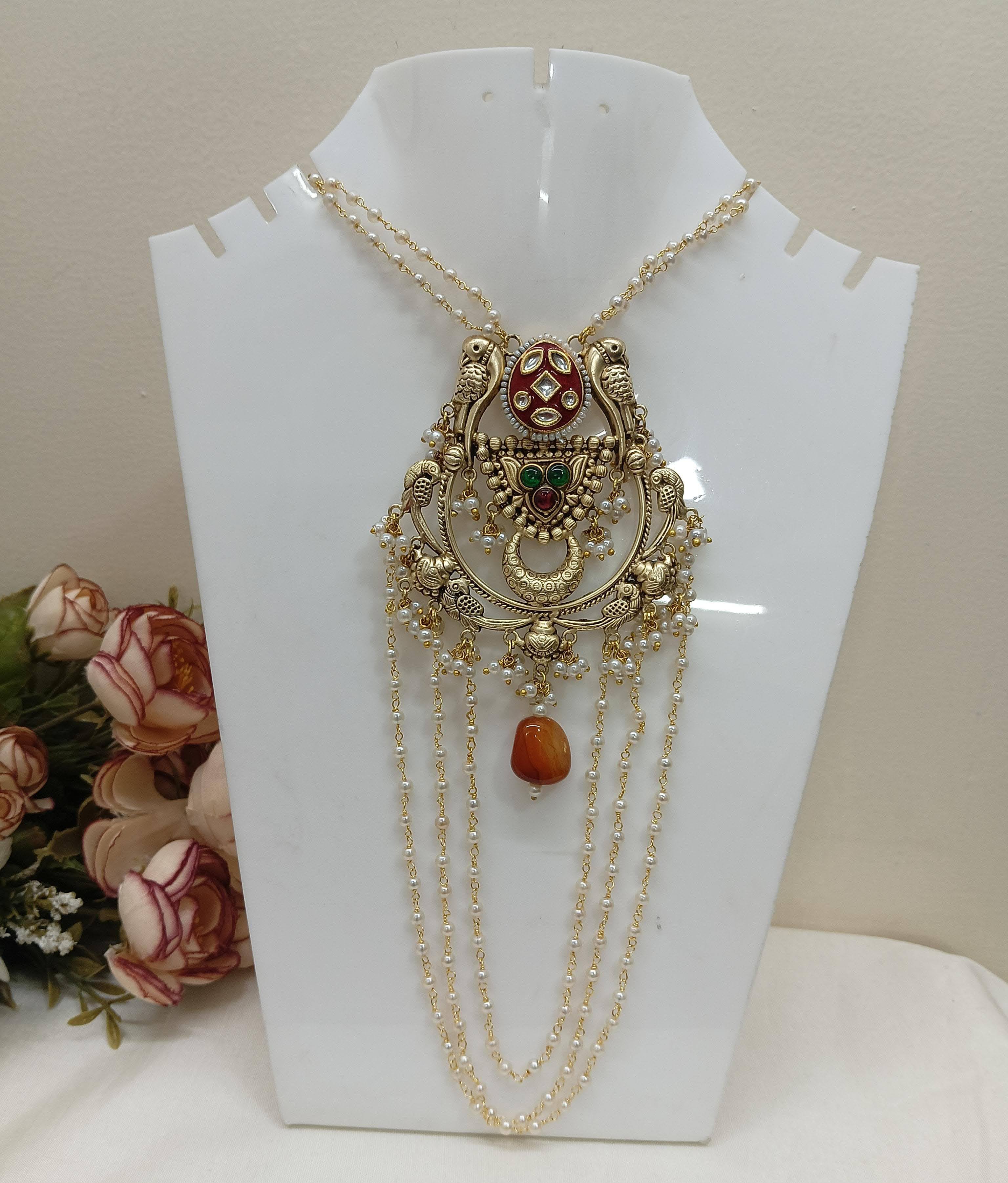 Red Apala Polish Necklace