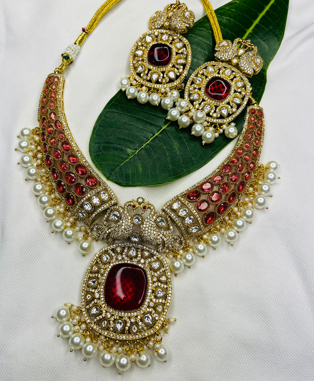 Peacock Doublet Stone Set 1.0