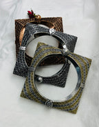 Rectangle Oxidized Kada
