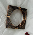 Rectangle Oxidized Kada