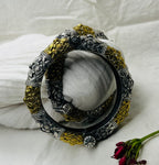 Floral Oxidized Kada