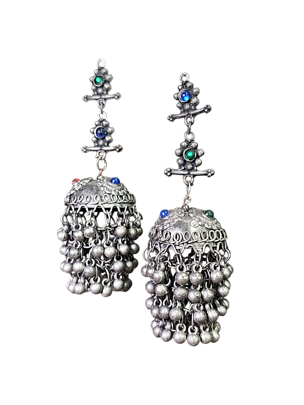 Multicolor Jhumkas