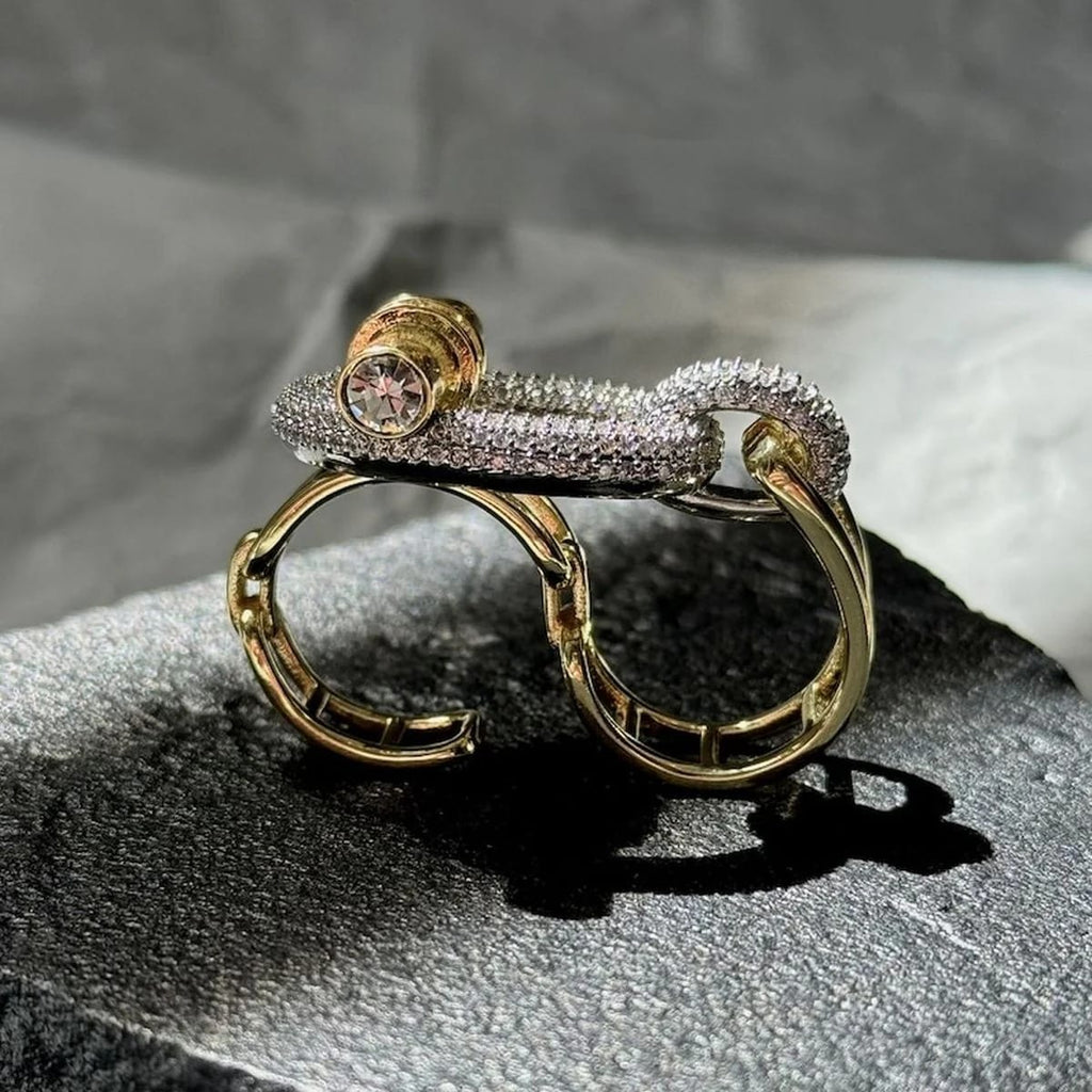 Zirconia Knot Ring